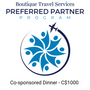 DINNER CO-SPONSORSHIP CAD$1000 + tax