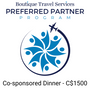 DINNER CO-SPONSORSHIP CAD$1500 + tax